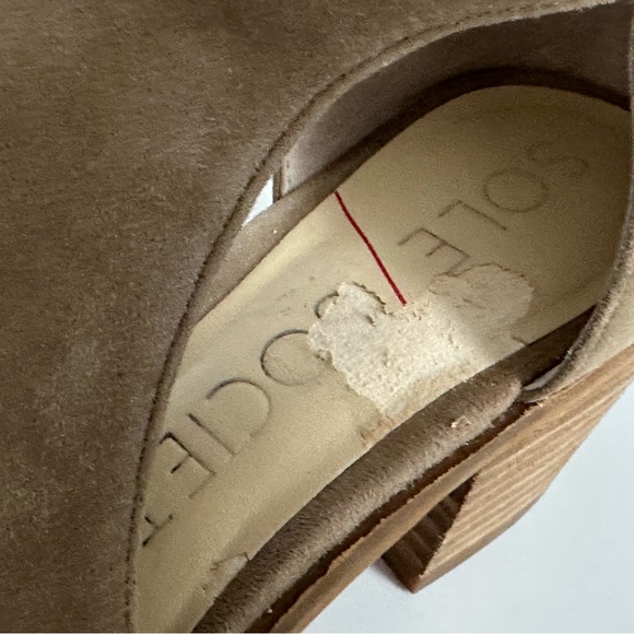 SOLE / SOCIETY Lanette Pointy Toed Booties - Tan - Picture 6 of 7